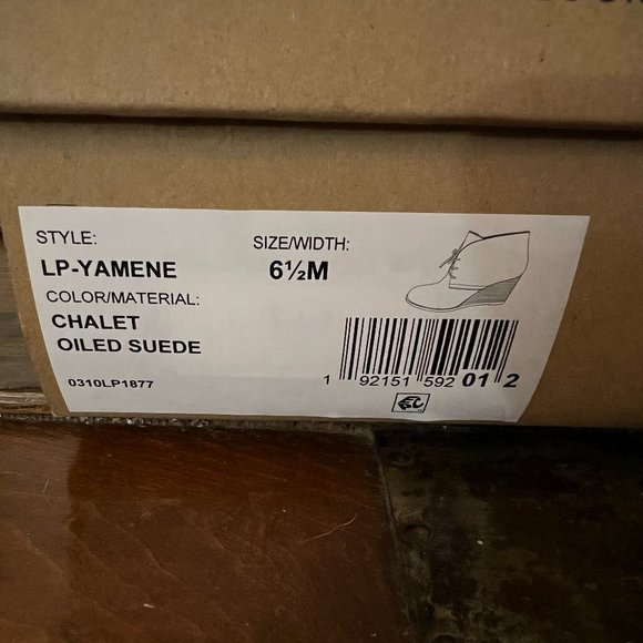 Lucky Brand "Yamene" suede wedge booties - Picture 7 of 7